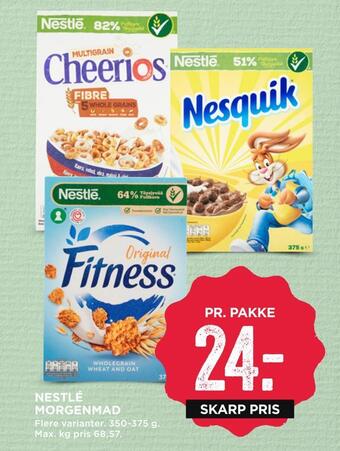 MENY Nestlé morgenmad tilbud