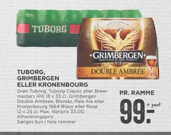 MENY Tuborg, grimbergen eller kronenbourg tilbud