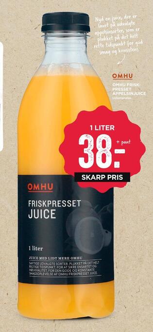 MENY Omhu friskpresset appelsinjuice tilbud