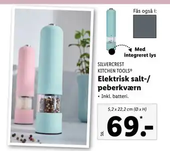 Lidl Elektrisk salt-/ peberkværn tilbud