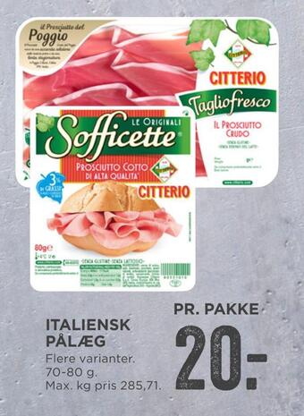 MENY Italiensk pålæg tilbud