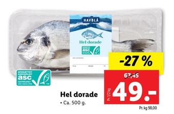 Lidl Hel dorade tilbud