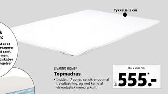 Lidl Topmadras tilbud