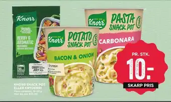 MENY Knorr snack pot eller krydderi tilbud
