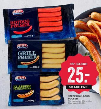MENY Steff houlberg pølser tilbud