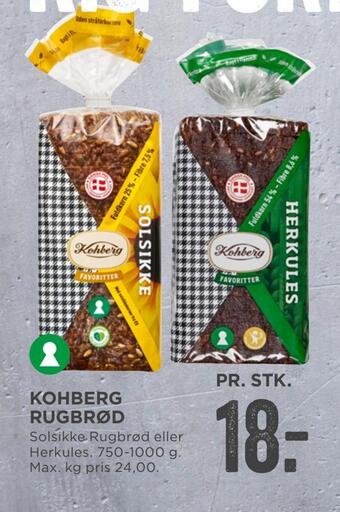 MENY Kohberg rugbrød tilbud