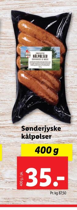 Lidl Sønderjyske kålpølser tilbud