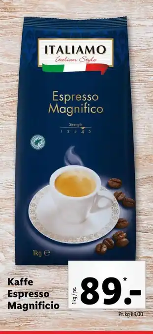 Lidl Kaffe espresso magnificio tilbud