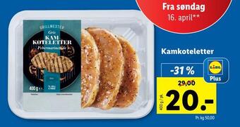 Lidl Kamkoteletter tilbud