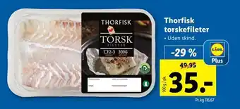 Lidl Thorfisk torskefileter tilbud