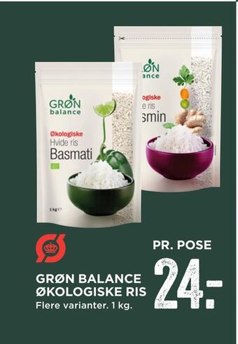 MENY Grøn balance økologiske ris tilbud