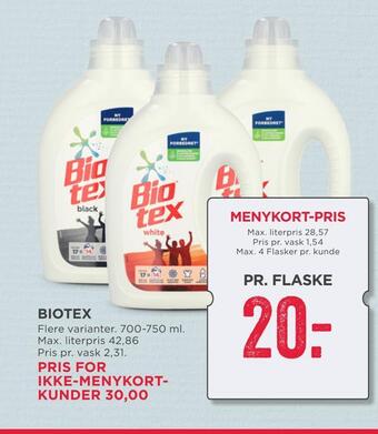 MENY Biotex tilbud