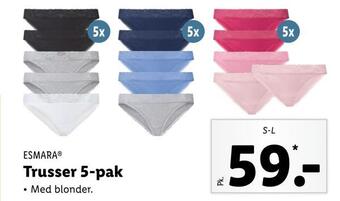 Lidl Trusser 5-pak tilbud