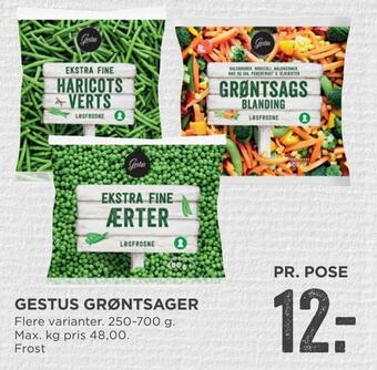 MENY Gestus grøntsager tilbud
