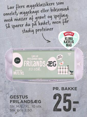MENY Gestus frilandsæg tilbud
