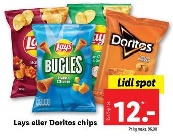 Lidl Lays eller doritos chips tilbud