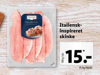 Lidl Italienskinspireret skinke tilbud