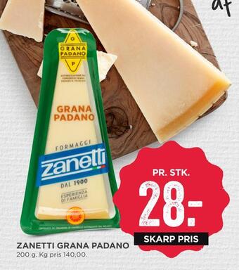 MENY Zanetti grana padano tilbud