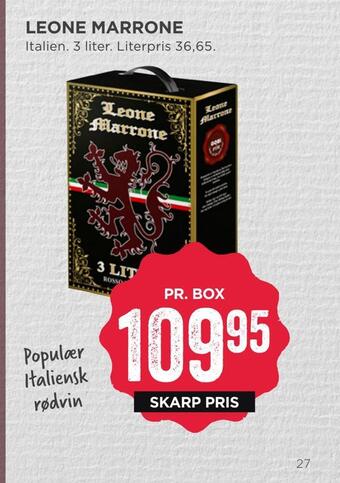 MENY Leone marrone tilbud