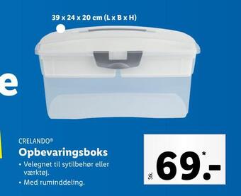 Lidl Opbevaringsboks tilbud