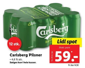 Lidl Carlsberg pilsner tilbud