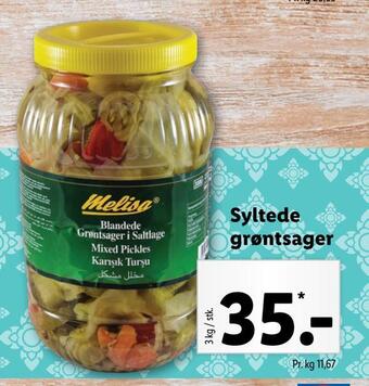 Lidl Syltede grøntsager tilbud