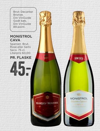 MENY Monistrol cava tilbud
