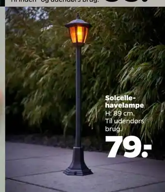 Netto Solcelle havelampe tilbud