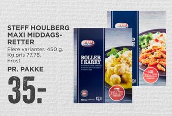 MENY Steff houlberg maxi middags­retter tilbud