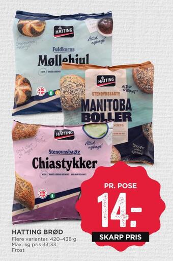 MENY Hatting brød tilbud