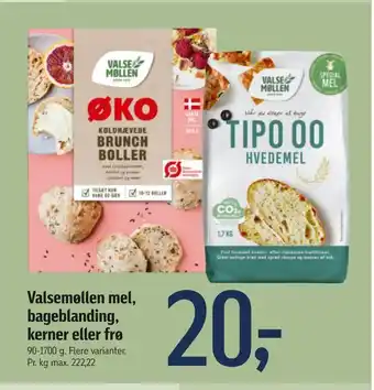 Føtex Valsemøllen mel, bageblanding, kerner eller frø tilbud