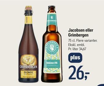 Føtex Jacobsen eller grimbergen tilbud