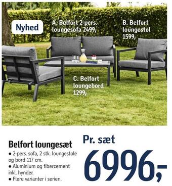 Føtex Belfort loungesæt tilbud