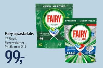 Føtex Fairy opvasketabs tilbud