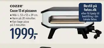 Føtex Cozze 13 el pizzaovn tilbud