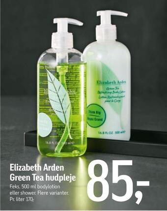 Føtex Elizabeth arden green tea hudpleje tilbud