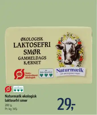 Naturmælk økologisk laktosefri smør