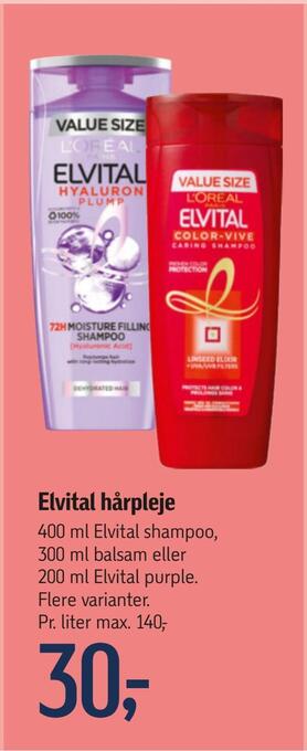 Føtex Elvital hårpleje tilbud