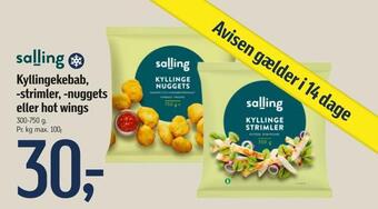 Føtex Kyllingekebab, -strimler, -nuggets eller hot wings tilbud