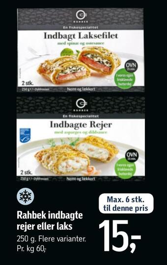 Føtex Rahbek indbagte rejer eller laks tilbud