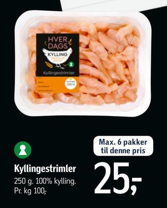 Føtex Kyllingestrimler tilbud