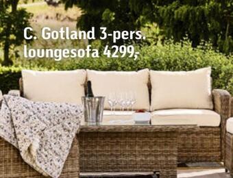 Gotland 3-pers. loungesofa