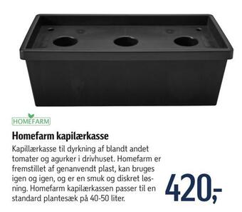 Homefarm kapilærkasse