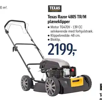 Føtex Texas razor 4805 tr/m plæneklipper tilbud