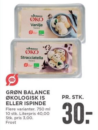 MENY Grøn Balance Økologisk Is Eller Ispinde tilbud