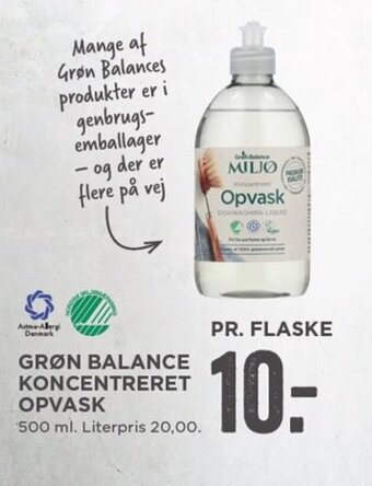 MENY Grøn Balance Koncentreret Opvask tilbud