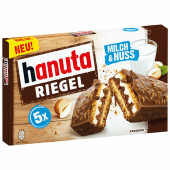 Netpris Hanuta bars 5er 173 g tilbud