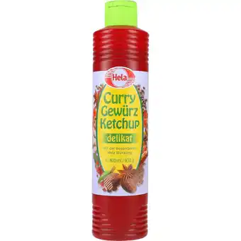 Hela curry krydderketchup mild 800ml