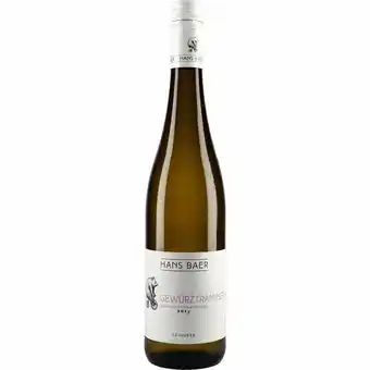 Rhh hans baer gewürztraminer qba tør hvidvin 10% 0,75 ltr.