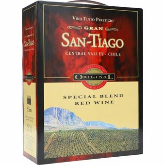 San tiago speciel blend red wine 13,5% 3 ltr.